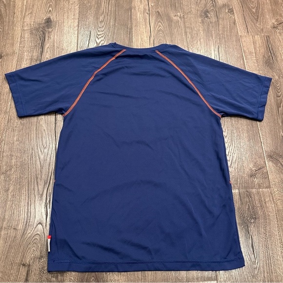 Majestic Jersey Edmonton Oilers Hockey Tee T Shirt Men’s Medium Blue Colorblock - Picture 8 of 8